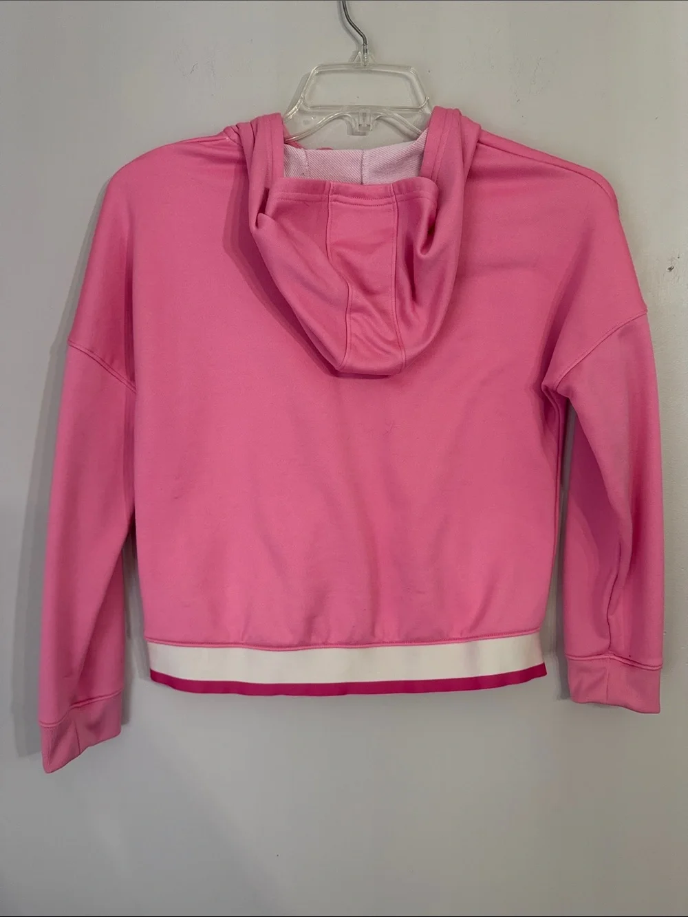 Under Armour Girls Youth hooded Dri Fit Jacket Pink Size large